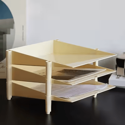 Étagère pour Bureau - OfficeRack™ - Beige - Ma maison tendance