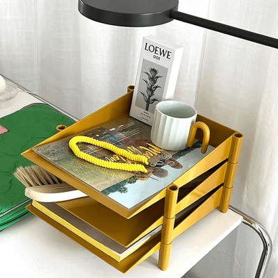 Étagère pour Bureau - OfficeRack™ - Jaune - Ma maison tendance