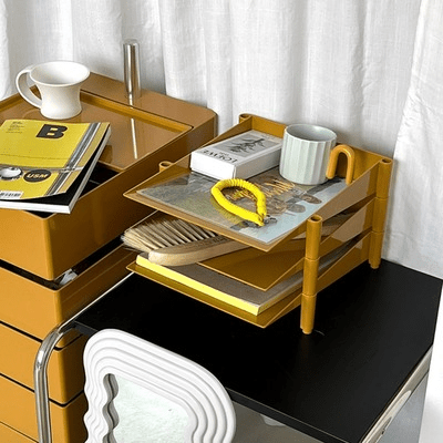 Étagère pour Bureau - OfficeRack™ - Jaune - Ma maison tendance