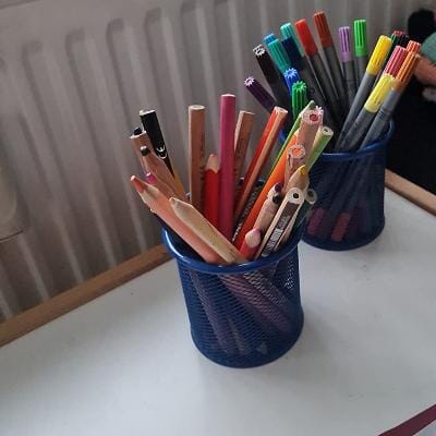 Pot Crayon - PencilHolder™ - Bleu - Ma maison tendance